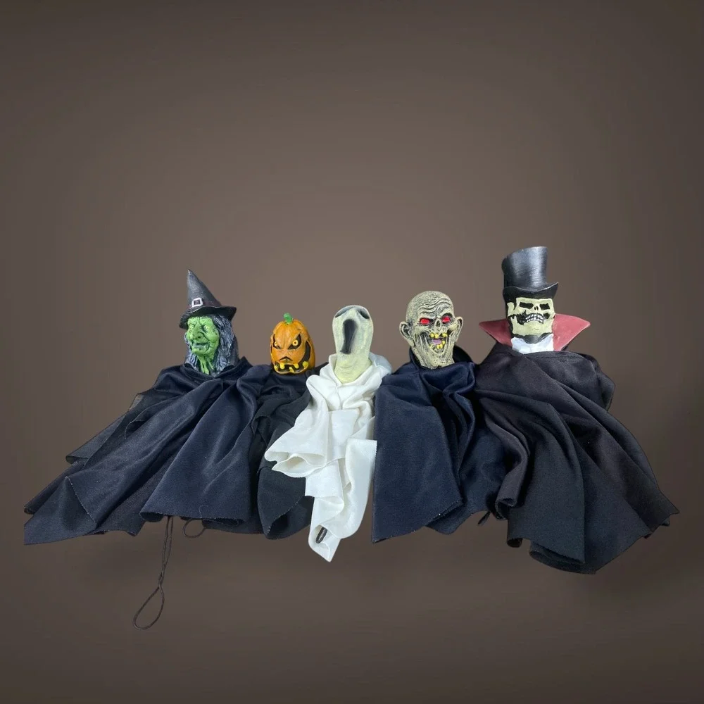 Paper‎ Magic Hanging Halloween Figures Early 2000s Set of 5 Characters